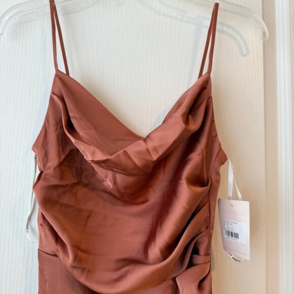 Women's Birdy Grey Lydia Matte Terracotta Maxi Dress XS NWT - Picture 2 of 16